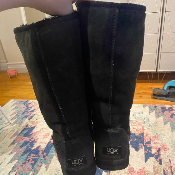 UGG Shoes - Black ugg boots, size 8